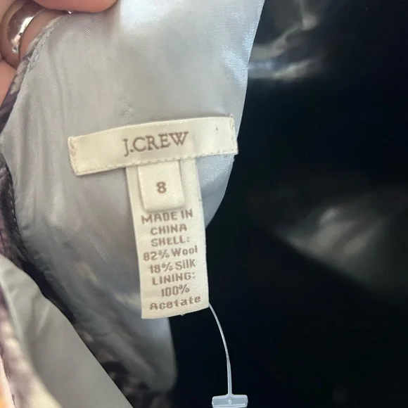 JCREW Animal Print Dress size 8 - Picture 6 of 7